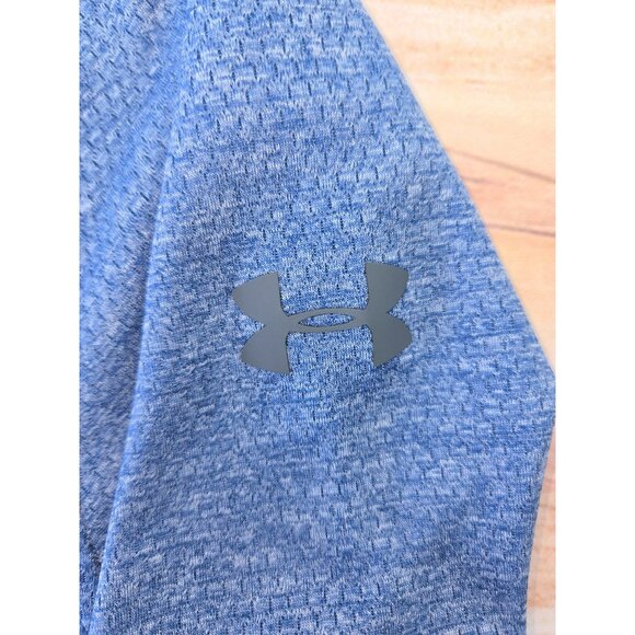Under Armour Mens Loose Fit 1/2 Zip Pullover 2XL Blue Activewear - Picture 7 of 8